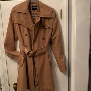 Express Wool Camel Coat